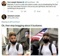 2406 If you are a man who wears a mask