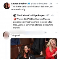 2406 This is the left's definition of debate, just scream loudly