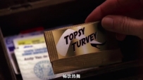 S01E04 When she opens it, she finds a match box from Topsy Turvey