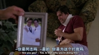 S01E04 The cable guy is cowering on the floor as Carlos asks.