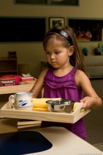 2409 Carrying liquids on a tray