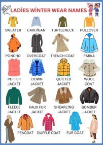 Winter wear names