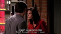 S01E05 Close， She's got her tongue in his ear.