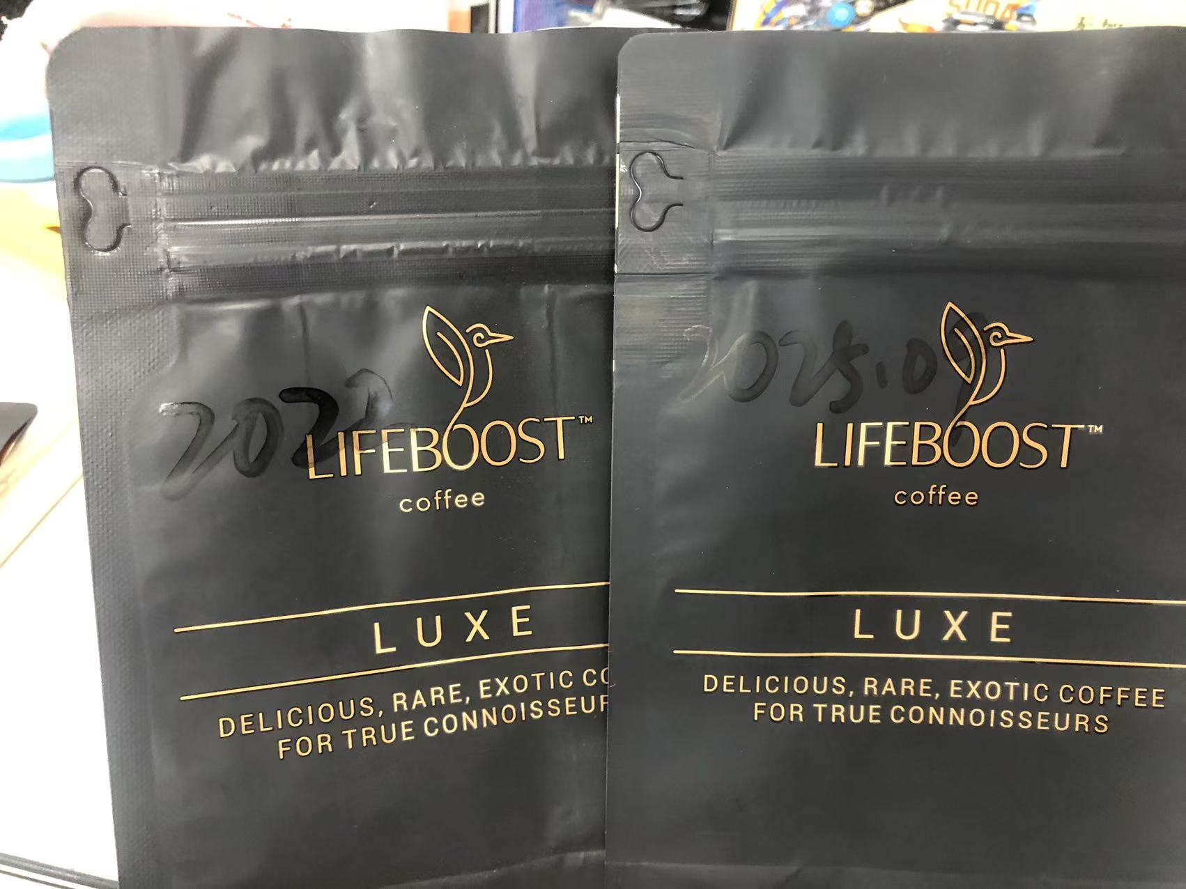 2025-10-11 哑黑八边封袋印刷哑光油后表面泛白