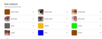 2507 Colors of eyes