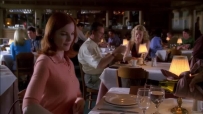 S01E06 Bree is sitting alone at her table when she notices Dr. Goldfine sit down at another table, also alone, with a book