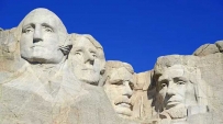 2507 The world-famous Mount Rushmore features four US presidents