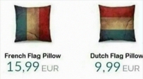 2406 French Flag Pillow VS Dutch Flag Pillow