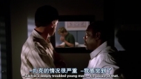 S01E06 He sits on his bed, his head bowed as he eats from a tray of food