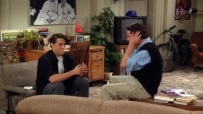 S01E03 Joey takes out a pack of cigarettes and a lighter